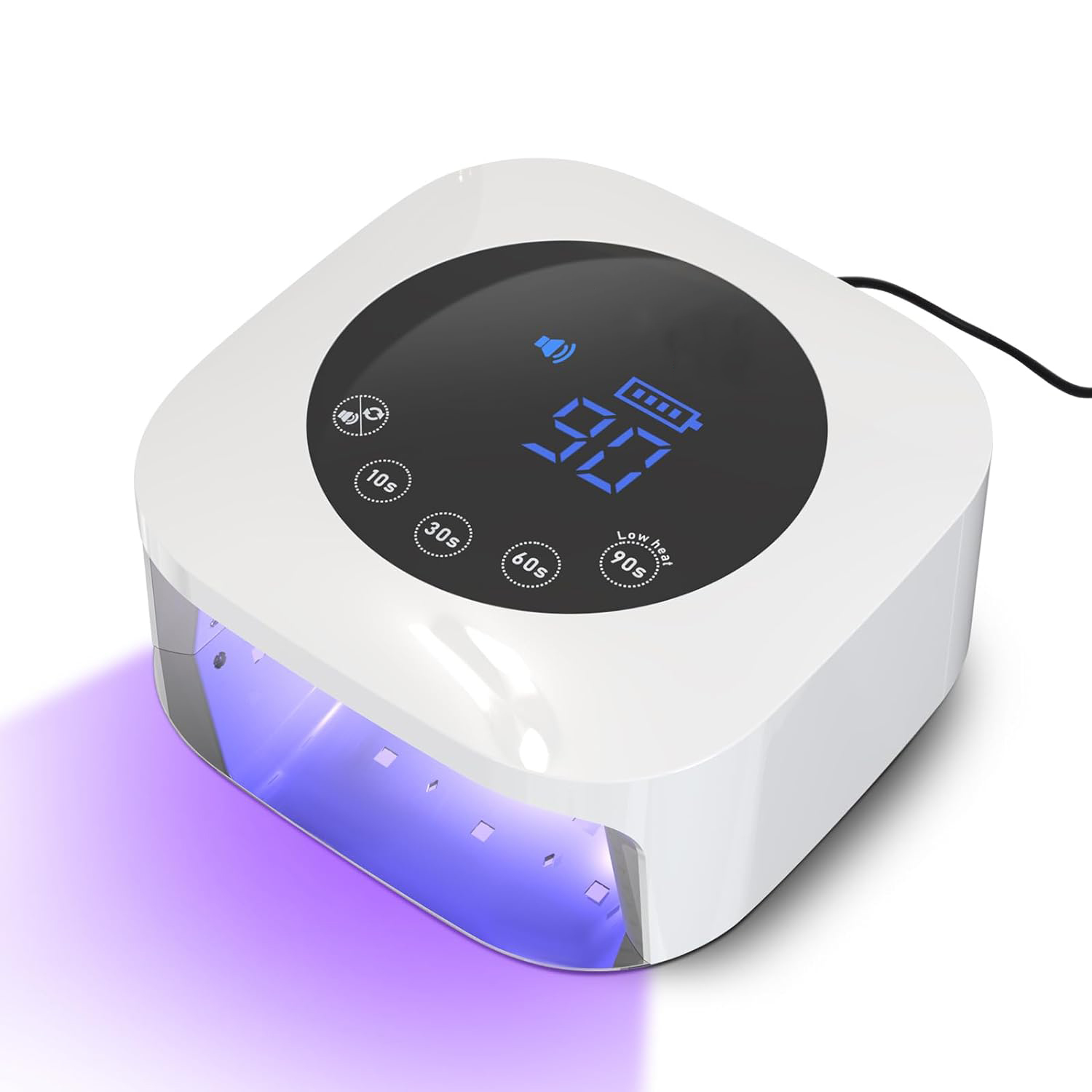 54 W UV-LED-Nagellampe, 30 LEDs, kabelloser Nageltrockner, 7200 mAh Akku